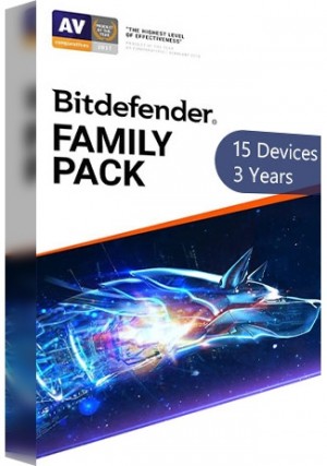 Bitdefender Family Pack /15 Devices (3 Years)